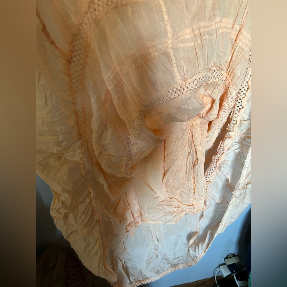 Peach Embroidered sequins maxi Dress - Picture 11 of 11